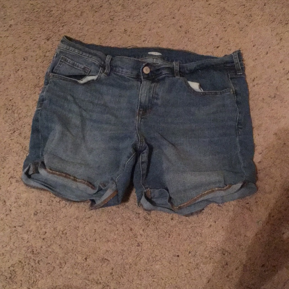 Blue jean shorts